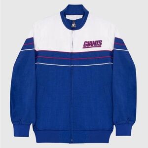 Starter New York Giants Nylon Full-Zip Jacket NFL Football NY Windbreaker NWT
